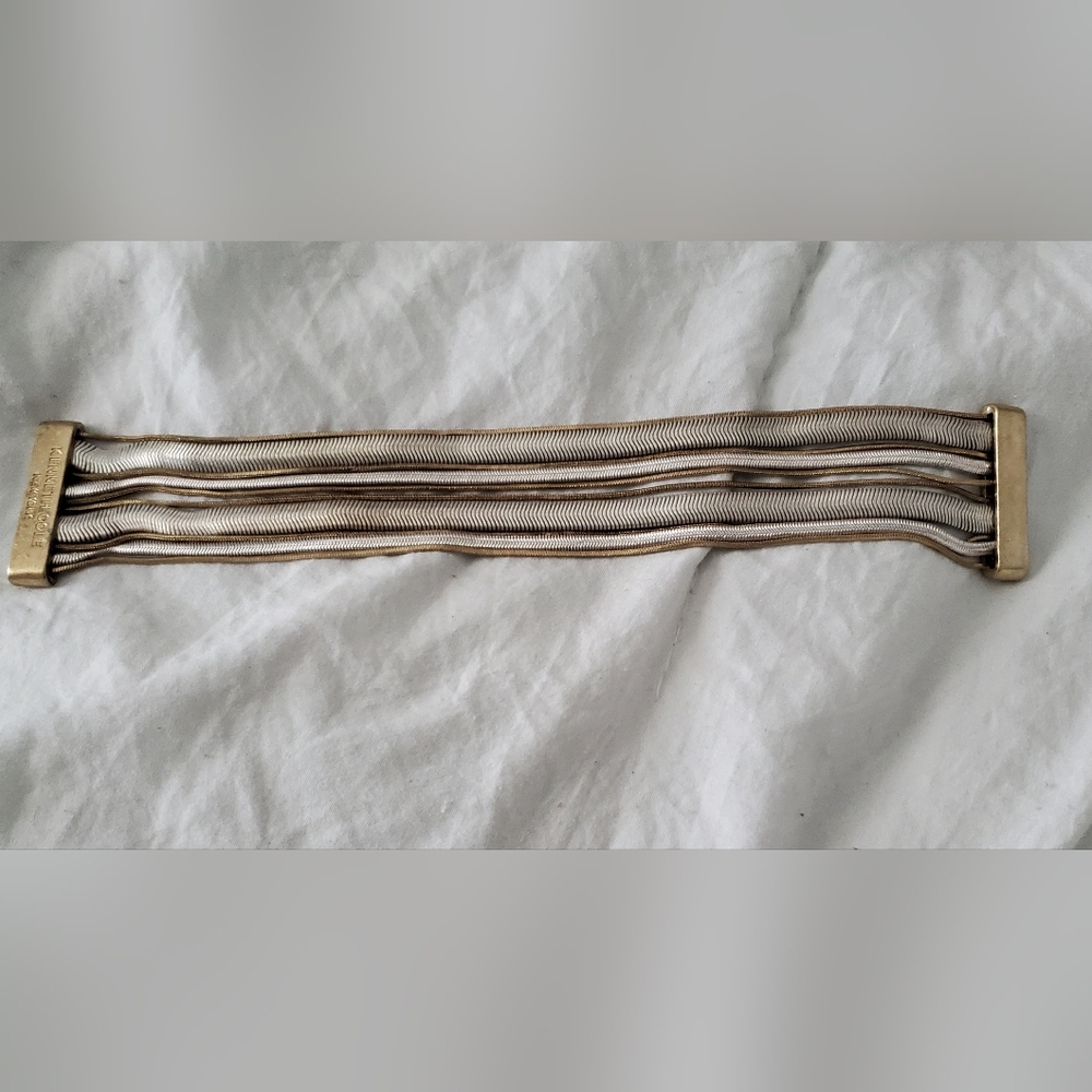 Striped Beige and White Fabric Trim